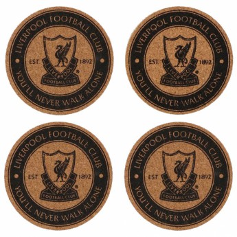 FC Liverpool podtácky 4pk Cork Coaster Set