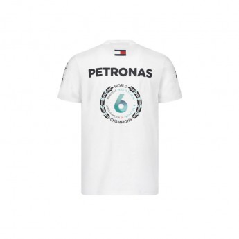 Mercedes AMG Petronas pánské tričko Lewis Champion White F1 Team 2020