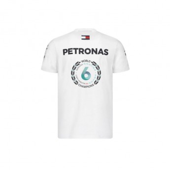 Mercedes AMG Petronas pánské tričko Lewis Champion White F1 Team 2020