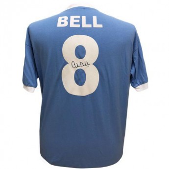 Legendy fotbalový dres Manchester City Bell retro Signed Shirt