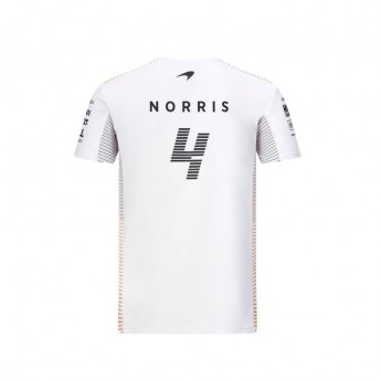 Mclaren Honda pánské tričko Norris White F1 Team 2021