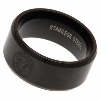 FC Celtic prsten Black IP Plated Ring Large