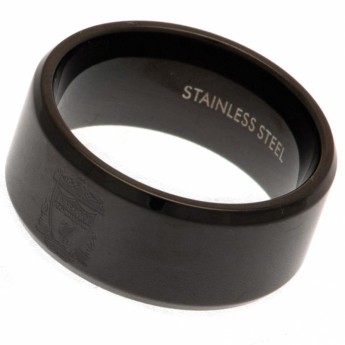 FC Liverpool prsten Black IP Ring Small