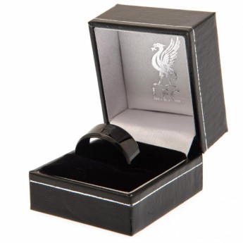 FC Liverpool prsten Black IP Ring Large