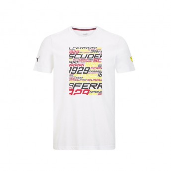 2021 Ferrari F1 Mens Graphic PUMA T-shirt White