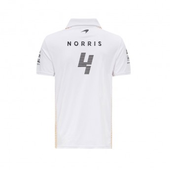 Mclaren Honda pánské polo tričko Norris White F1 Team 2021