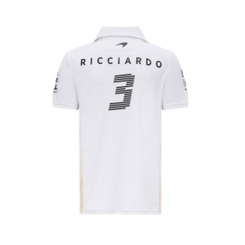 Mclaren Honda pánské polo tričko Ricciardo White F1 Team 2021