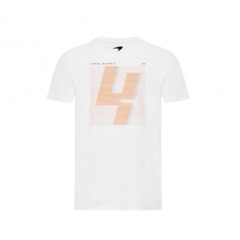 Mclaren Honda pánské tričko Lando NO4 White F1 Team 2021