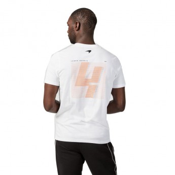 Mclaren Honda pánské tričko Lando NO4 White F1 Team 2021
