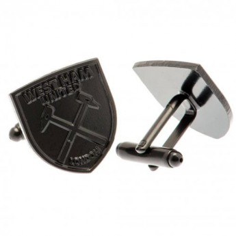 West Ham United manžetové knoflíčky Black IP Cufflinks