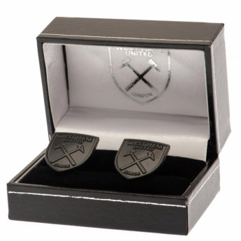 West Ham United manžetové knoflíčky Black IP Cufflinks