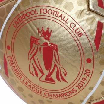 FC Liverpool fotbalový míč Premier League Champions Gold Signature Football - Size 5