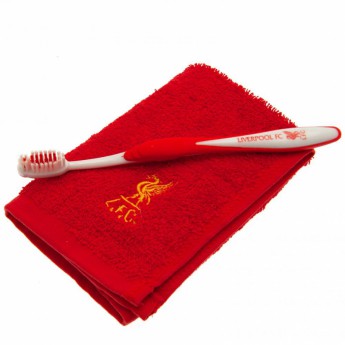 FC Liverpool toaletní set shower gel, shampoo, toothbrush and flannel
