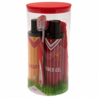 FC Liverpool toaletní set shower gel, shampoo, toothbrush and flannel