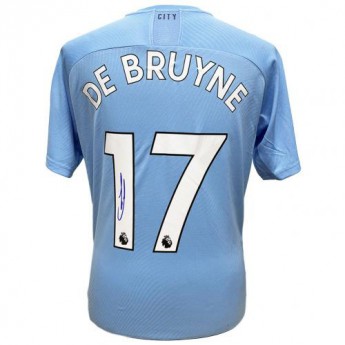 Legendy fotbalový dres Manchester City De Bruyne 2019-2020 Signed Shirt