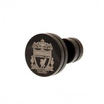 FC Liverpool náušnice black ip stud earring