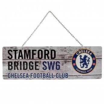 FC Chelsea kovová značka garden sign
