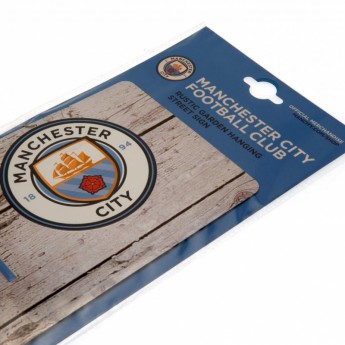 Manchester City kovová značka garden sign