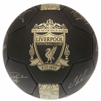 FC Liverpool fotbalový míč Gold phantom signature football