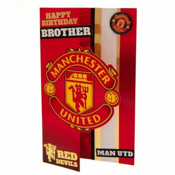 Manchester United blahopřání Birthday Card Brother