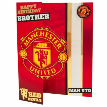 Manchester United blahopřání Birthday Card Brother
