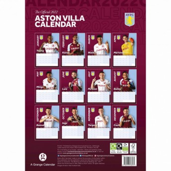 Aston Villa kalendář 2022