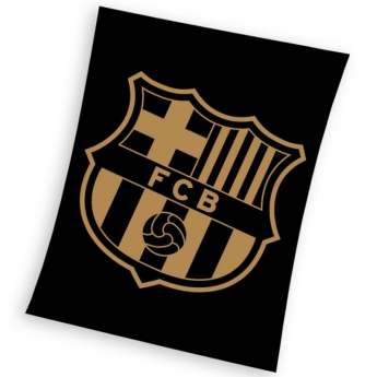 FC Barcelona fleecová deka black