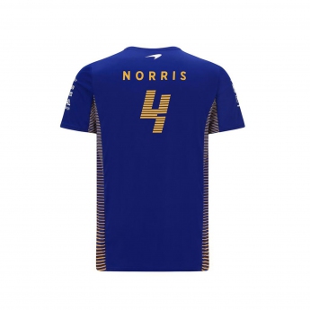 Mclaren Honda pánské tričko Norris Blue F1 Team 2021