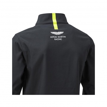 Aston Martin pánská bunda s kapucí softshell color navy blue F1 Team 2021