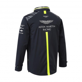 Aston Martin pánská bunda s kapucí team rain jacket navy blue