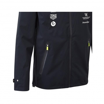 Aston Martin pánská bunda s kapucí team rain jacket navy blue