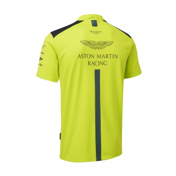 Aston Martin pánské polo tričko mens team polo shirt lime