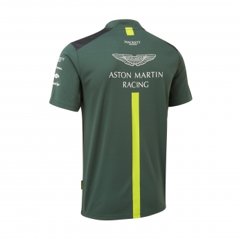Aston Martin pánské polo tričko team polo shirt green