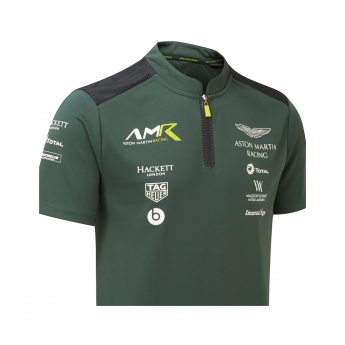Aston Martin pánské polo tričko team polo shirt green