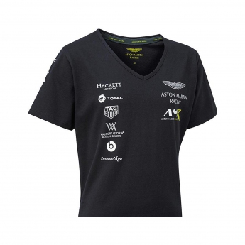 Aston Martin dámské tričko team t-shirt navy blue