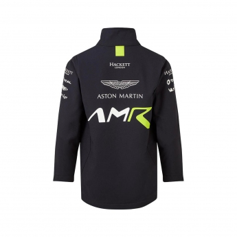 Aston Martin dětská bunda softshell navy blue F1 Team 2021