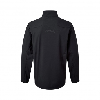 Aston Martin pánská bunda s kapucí travek softshell jacket navy blue