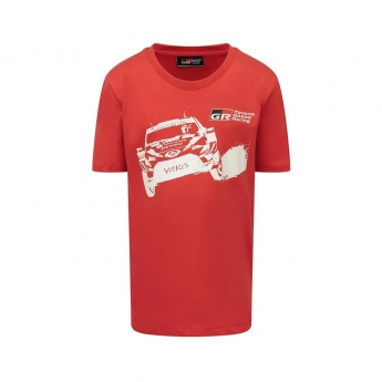 Toyota Gazoo Racing dětské tričko wrt kids car Yaris red1