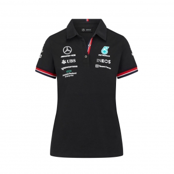 Mercedes AMG Petronas dámské polo tričko team black F1 Team 2022
