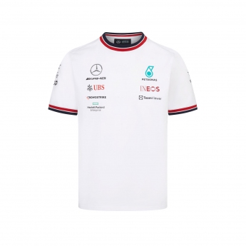 Mercedes AMG Petronas pánské tričko team white F1 Team 2022