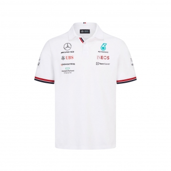Mercedes AMG Petronas pánské polo tričko team white F1 Team 2022