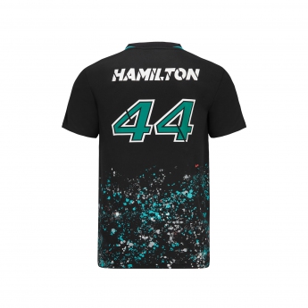 Mercedes AMG Petronas pánské tričko Lewis Hamilton sports black F1 Team 2022