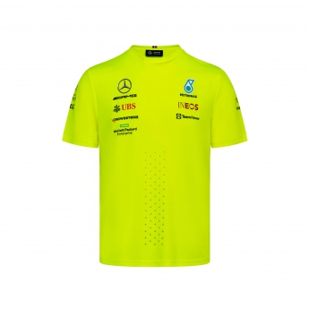 Mercedes AMG Petronas pánské tričko set up yellow F1 Team 2022