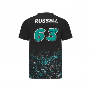 Mercedes AMG Petronas pánské tričko George Russell sports black F1 Team 2022