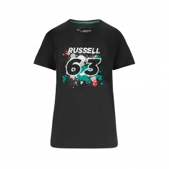 Mercedes AMG Petronas dámské tričko George 63 black F1 Team 2022