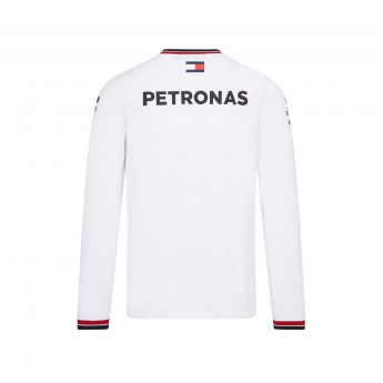 Mercedes AMG Petronas pánské tričko s dlouhým rukávem white F1 Team 2022