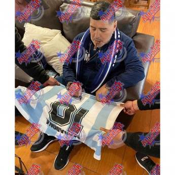 Legendy zarámovaný dres Argentina Maradona Signed Shirt (Framed)