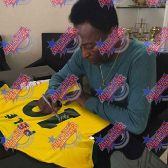 Legendy zarámovaný dres Brasil Pele Signed Shirt (Framed)