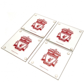 FC Liverpool set podtácků 4pk glass coaster set