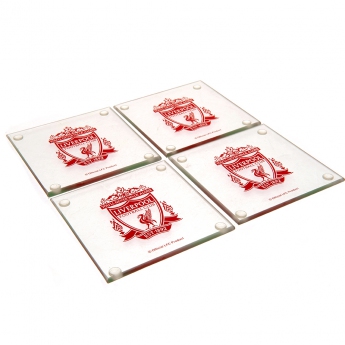 FC Liverpool set podtácků 4pk glass coaster set